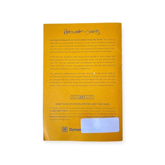 REDISCOVER THE SAINTS 25 QUESTIONS Matthew Kelly Paperback Book Christian - Picture 2 of 4